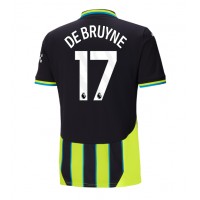 Fotballdrakt Herre Manchester City Kevin De Bruyne #17 Bortedrakt 2024-25 Kortermet